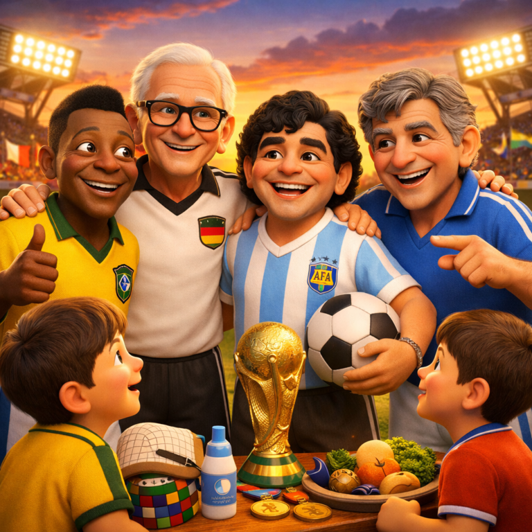 Jogadores Lendários das Copas que Hoje Têm Mais de 60 Anos Eles Encantaram o Mundo e Continuam Inspirando Gerações