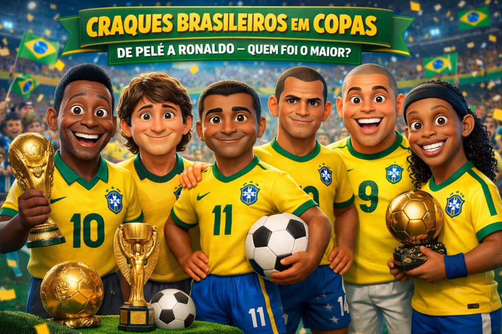 Craques Brasileiros que Marcaram Época nas Copas De Pelé a Ronaldo – Quem Foi o Maior