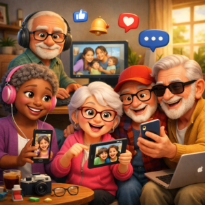 Idosos e Redes Sociais Como a Tecnologia Está Aproximando Gerações